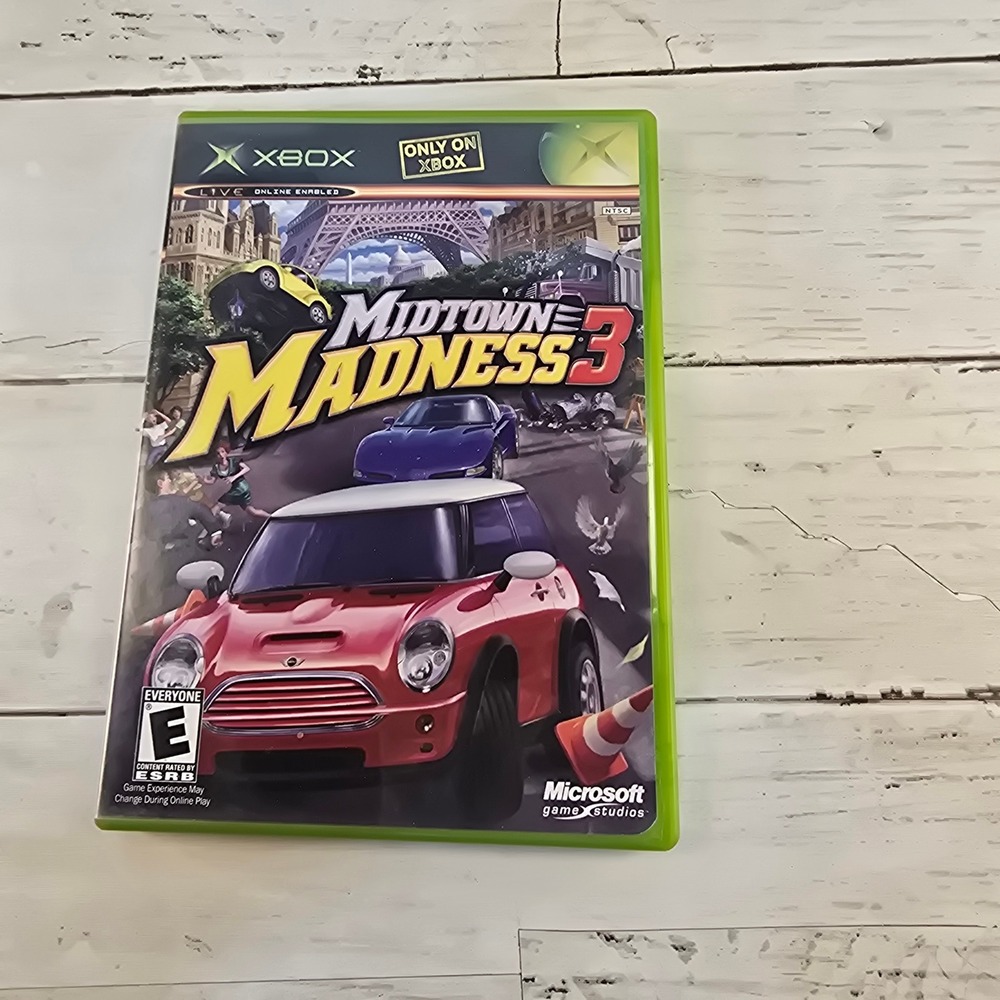 Midtown Madness 3 Microsoft Xbox Original 2003 Racing Game CIB Complete